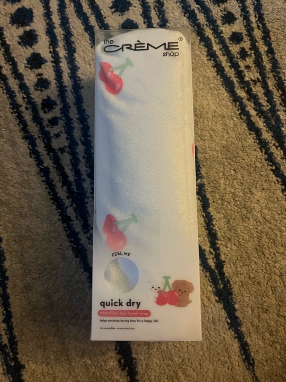 The Crème Shop White Quick Dry Microfiber Hair Towel Wrap